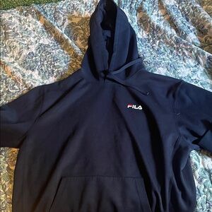 Fila Men's Dark Blue Hoodie